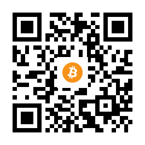 bitcoin:1FAhtcUEeaq2nZ3U9Uvv3YGpL9vs32EXfC black Bitcoin QR code