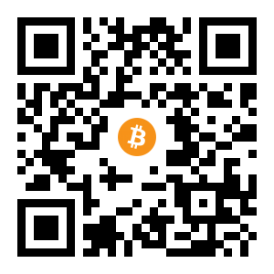 bitcoin:1FArCPBkJvM8tTXSLH2J9CYNfU8PxRoobh black Bitcoin QR code