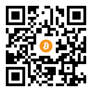 bitcoin:1FAwPkXooHSPHDiKcf65U4CGkwbcNT1miP black Bitcoin QR code