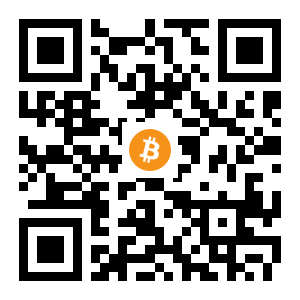 bitcoin:1FBWcfiwA15zZdrf1EGxFF2YWddD85CgrH black Bitcoin QR code