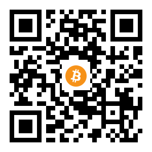 bitcoin:1FF785Aw8bpgWDjvsNzzPydFKqrYD1ZMyC black Bitcoin QR code
