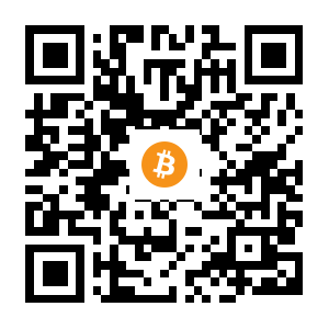 bitcoin:1FFC3kk5zDewsTAjt8aFkWPqYnoP4p24Sq black Bitcoin QR code