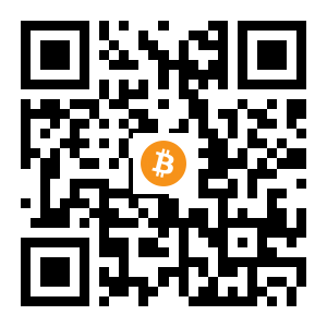 bitcoin:1FFW9bzoVrBkpmroM9NcafeEmF1deBJrdz black Bitcoin QR code