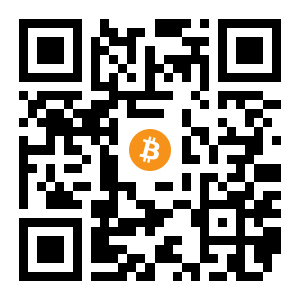 bitcoin:1FFz7pMFZ5BXMnNKPha5vkZK282kBUfBxw black Bitcoin QR code
