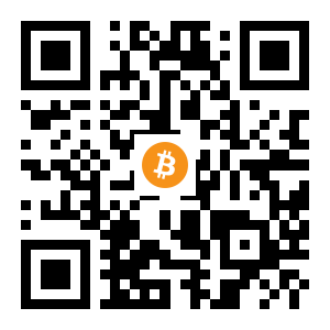 bitcoin:1FHDkwWz8vuKqidGiwVwTcMgR4hncnXPiS black Bitcoin QR code