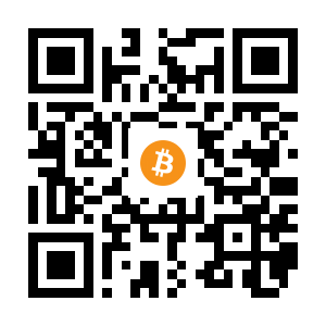 bitcoin:1FHz1vmA71Yn9toCr8P1QFawhD1C1BLcab black Bitcoin QR code