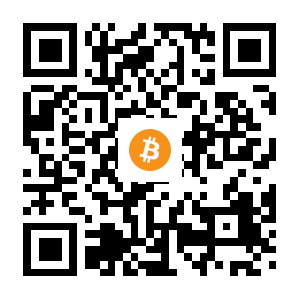 bitcoin:1FJBEdSJaEzzAhNVchHT65gfmHCTVcuGto black Bitcoin QR code