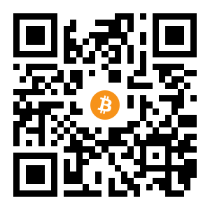bitcoin:1FJcTSNqSJ5FtPHxPCkcZp85iwM5fzAL2r black Bitcoin QR code