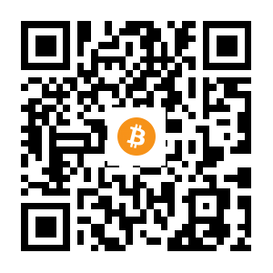 bitcoin:1FJzb1kPi9GwNEcicWusCtS3Ar3sNciFAg black Bitcoin QR code