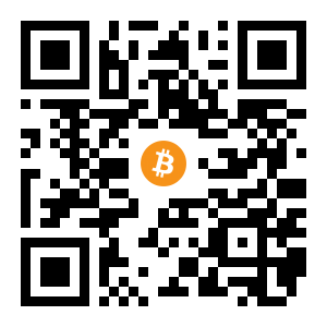bitcoin:1FKLyJyg5sfFjdPVjssvxLz7U9ttigRvqK black Bitcoin QR code