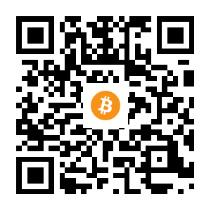 bitcoin:1FKUv1wBB3Q6T3veNDEzceh9v16t7gHVYM black Bitcoin QR code