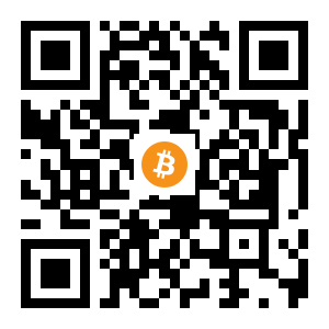 bitcoin:1FKV3UrXtrdC3YeSt7x1zWPmRmcbynd61Q black Bitcoin QR code