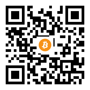 bitcoin:1FLXs5fE8Hc2LLpTt29WieJD7QVppukcCM black Bitcoin QR code