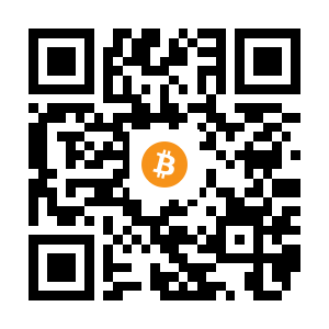 bitcoin:1FMrXqJTqbJKkwfA17GFJ6qLuPB4jYXwYo black Bitcoin QR code