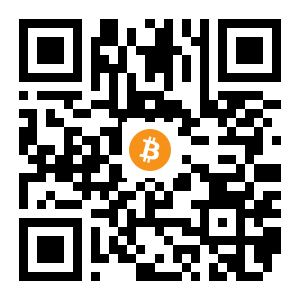 bitcoin:1FNsBic99uRRdq72QXFy6Q4BFPvS2TrBN9 black Bitcoin QR code