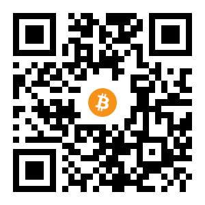 bitcoin:1FPK7nN7igUL4gmHdFpRatMD3ChD3ogLSy black Bitcoin QR code