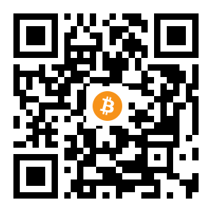 bitcoin:1FPSQWppYvH2Ygu7GokeMj8XLCwtkZpVt6 black Bitcoin QR code