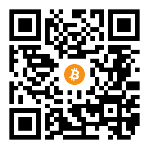 bitcoin:1FPTpo27G6JZ95agLCKjM7pHCqDnTfgQB7 black Bitcoin QR code