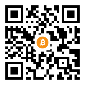 bitcoin:1FPs7F4TP5gEh4uSMhoiZhy3gtcrf4dxUo black Bitcoin QR code