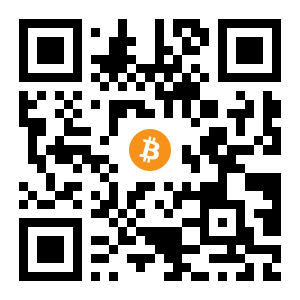 bitcoin:1FQMgkp5YqNdf2dKk7Y9iwqt1txssA2utQ black Bitcoin QR code