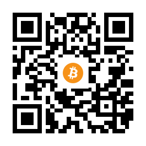 bitcoin:1FQntUyrpoJrvR88jJ3LxP1m4DbpYXYvtn black Bitcoin QR code