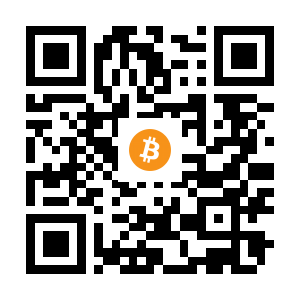bitcoin:1FRAWyijpcvWxFRMN4Cxa85btSM38TWZ51 black Bitcoin QR code