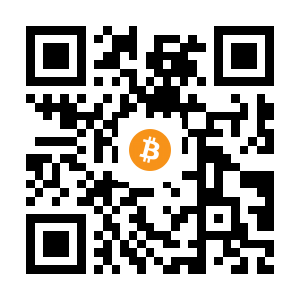 bitcoin:1FRMTV2nbFFkZjPLqZTZEakr5PMwSb9vMG black Bitcoin QR code