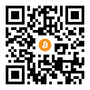bitcoin:1FRrTFtNF2SY8vEAADnew3BXsWFoSFJ7tU black Bitcoin QR code