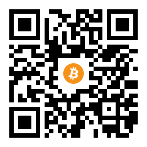 bitcoin:1FSCjcpkRs6c3gzhK8JCeAEaFnVdBtwG1k black Bitcoin QR code