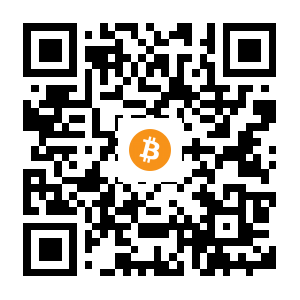 bitcoin:1FSfB4NGcqGm21kbCghWsq5KCHdHCHgXCK black Bitcoin QR code
