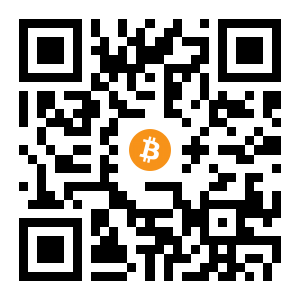 bitcoin:1FSreAHRgx3s85YN1mfggv2Q1gd36iGvm9 black Bitcoin QR code