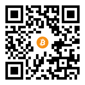 bitcoin:1FT7TVag5UGDwtoNfHLLfyLrLv4cNpG1qz black Bitcoin QR code