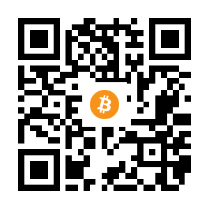 bitcoin:1FUJ8QmVeJdUNn2DCgV5y9JhpouGgrviMP black Bitcoin QR code
