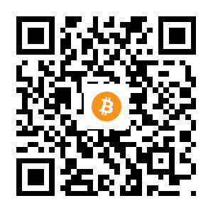 bitcoin:1FUtgqpWZmX94uvvwcCdx9hae3PknqoCs6 black Bitcoin QR code