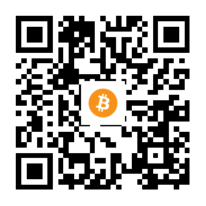 bitcoin:1FVd6EEQnfq8UPDTzfcCBKZTR4uGGJzbgH black Bitcoin QR code