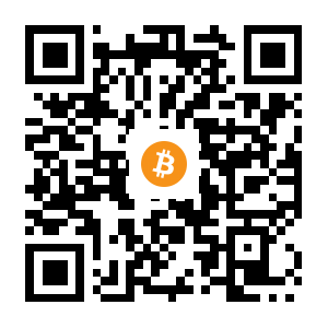 bitcoin:1FVmXDcCANNsQAGJSFMAgh7BWpohaQ61cP black Bitcoin QR code