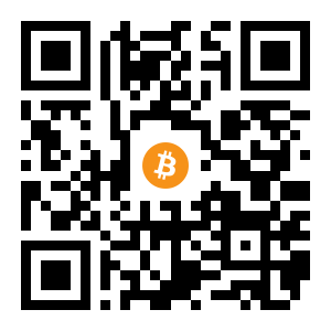 bitcoin:1FVxHJBc1WhmArpDr1j6omPP5aLXFkyAdz black Bitcoin QR code