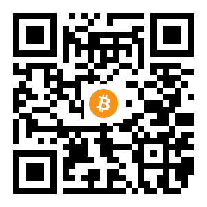 bitcoin:1FWZjLBoUCKptJh69zoZNjVETMhc2aHfEf black Bitcoin QR code