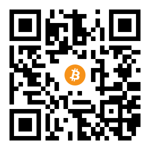 bitcoin:1FXKEQg4yAuvQJ5GAbUcXtQ2r5mA7U1aRG black Bitcoin QR code
