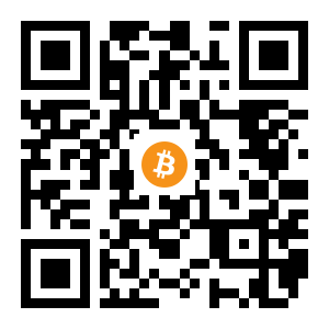 bitcoin:1FXWMdV96cG4ptQkNXu5fkW22cgvc8XPDy black Bitcoin QR code