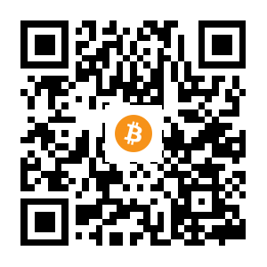 bitcoin:1FXXoo4ecTaf6MoPy6odretcZ4D1SciJdE black Bitcoin QR code