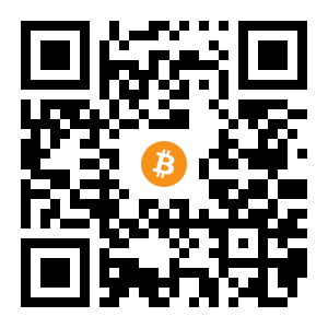 bitcoin:1FYCq18LVYytM2EmURT7HhFw7eLZzjG3Sp black Bitcoin QR code