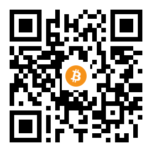 bitcoin:1FYNVYvJVqUoTWfHFWqwJKSVBtouyD4dcP black Bitcoin QR code