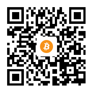 bitcoin:1FYQ7dxT5Sg3KX1UWbP8EqW69Q8vNnMCpv black Bitcoin QR code
