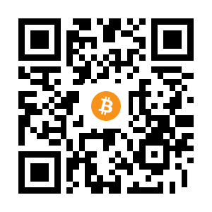 bitcoin:1FYZDCT5BRcWB6141h3aiEfhS2oHSP6d9t black Bitcoin QR code