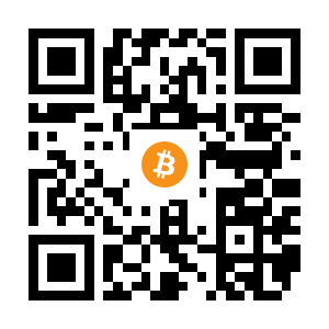 bitcoin:1FYe4kk2jEAypVyinHMFYDqw9sukzPnYyW black Bitcoin QR code