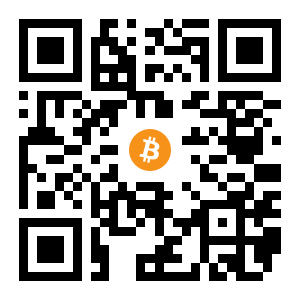 bitcoin:1Faw96MrZ2Ri9vf7EoyRw1XD7GB8dDkRvr black Bitcoin QR code