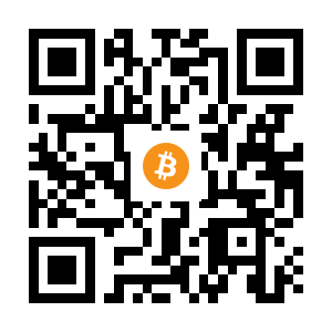 bitcoin:1FbM4o4YYynGmFf3DAsGPijtEEDKEaB14E black Bitcoin QR code