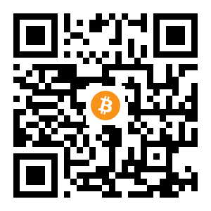bitcoin:1FdJDCZHmPcnQG79pdhx2JCUG5x9dp2a4s black Bitcoin QR code