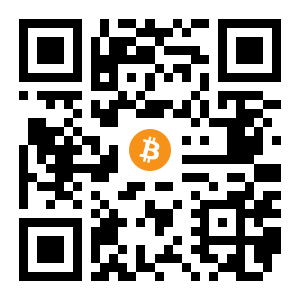 bitcoin:1FeT6VQLKRfCLhy3CLmuvCiKyxJ96y7azR black Bitcoin QR code